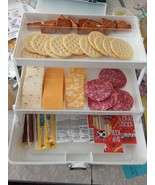Snackle Box Snack Tackle Box  Clear Serving Trays with Handle Good for c... - $556.23 MXN
