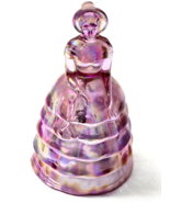 Vintage SUMMIT ART GLASS 5&quot; MELANIE SOUTHERN BELLE - Pink Iridescent Car... - $40.31 CAD