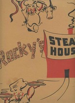 Rocky&#39;s Steak House Iowa&#39;s Best Corn Fed Beef Menu Des Moines Iowa  - £29.97 GBP