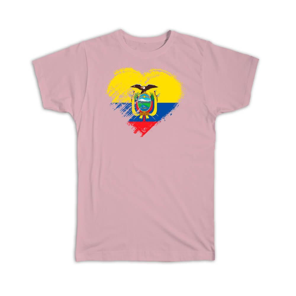 Ecuadorian Heart : Gift T-Shirt Ecuador Country Expat Flag Item image 5