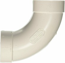 VACULINE 5510 PVC 90 DEGREE 2&quot; SWEEP ELBOW (Pack of One) White - £5.89 GBP