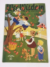 VINTAGE September 1952 Harvest Time Wee Wisdom Magazine Stories, Games, Songs - £11.01 GBP
