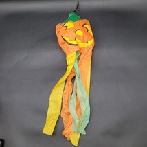 Vintage Halloween Pumpking Jack O Lantern Shaking Light Up Hanging Wind ... - $20.46 CAD