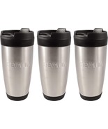 Gevalia 14oz Stainless Steel Mug Set ~ 3 Pack Travel Mug Set - $22.96 CAD
