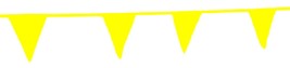PENNANT BANNER 60&#39; ft String Triangular Flags YELLOW Plastic parking lot... - $33.77