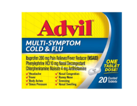 Advil Multi-Symptom Cold &amp; Flu Pain Reliever/Fever Reducer Tablets20.0ea - £19.17 GBP