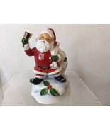 Vtg Ceramic Wind Up Musical Ceramic Santa Clause Japan Santa Clause Is C... - £14.74 GBP