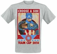 New Marvel Captain America Civil War Team Cap 2016 Choose Side Men&#39;s Xl T-Shirt - £7.33 GBP