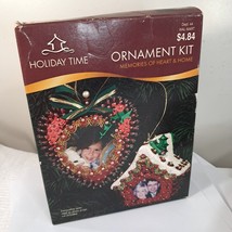 NEW Vintage Holiday Time ornament kit Memories of Heart &amp; Home sequins C... - $27.00