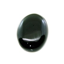 Top Quality Large 35.8Ct Black Onyx Oval Cabochon Gemstone - £11.39 GBP