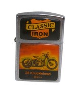 Vintage 38 Knucklehead Lighter Motorcycle Classic Iron Silver A.A.D.L.P. - $9.46