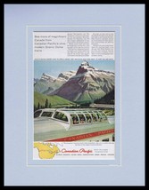 1955 Canadian Pacific Streamliner Framed 11x14 ORIGINAL Vintage Advertis... - £39.56 GBP