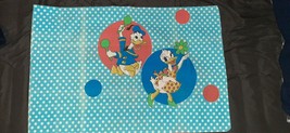 70s Wamsutta Walt Disney Mickey Minnie Daisy Donald Standard Pillow Case RARE - £8.69 GBP