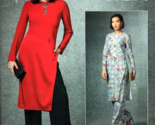 Vogue V1686 Misses XS to M Side Slit Long Tunic and Pants UNCUT Sewing P... - $23.14