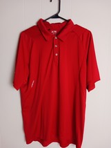 Adidas Men&#39;s Shirt Red Climacool Short Sleeve Size L - $185.31 MXN