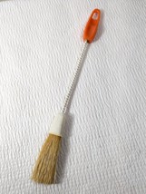 Vintage Kellogg Quality Basting &amp; Pastry Brush orange plastic handle USA... - £16.97 GBP