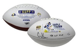 COOPER KUPP Autographed SB LVI MVP Rams Triple Crown Football FANATICS L... - £562.70 GBP