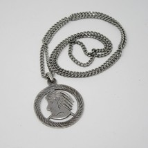 VTG Guadalajara ALC Mexico Silver Pendant and Chain Hencho en Mexico 20 grams - $23.75