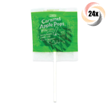 24x Pops Tootsie Green Apple Chewy Caramel Candy Pops | .62oz | Fast Shipping! - £10.70 GBP