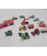 Vtg Micro Machines Vehicles Lot Of 13 Tactors Race Cars Semi Truck 80s G... - $441.08 MXN