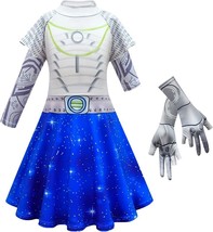 Zombies Alien Costume for Kid Girl Party Dress Up Outfits Halloween (9-10 Years) - £21.04 GBP