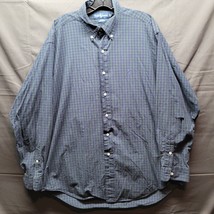 Ralph Lauren Blake Navy/Green Plaid Checker Button Up Dress Shirt Large ... - £6.63 GBP