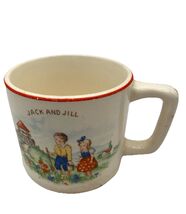 Vintage Porcelain China Jack and Jill /Little Boy Blue Children's Mug - $27.54