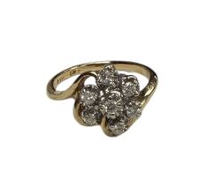 Women's Cluster ring 14kt Yellow Gold 452463 - $359.00