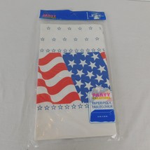 Flag Waving 4th of July Tablecover Tablecloth Party Creations 54 x 96 Ma... - £7.65 GBP