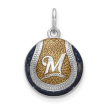 SS Milwaukee Brewers Enameled Baseball Charm - £62.93 GBP