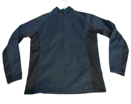 SPYDER “Frontier” 1/4 Zip Fleece Hoodie Pullover Jacket Men's Size L ~ $129 - $47.49