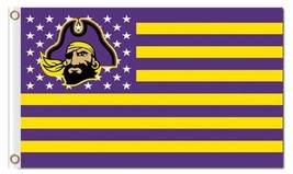 East Carolina Pirates USA Sport Flag 3X5ft Banner USA Polyester - $15.99
