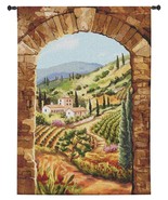 58x44 TUSCAN VINEYARD Grapes Italy Brad Simpson Landscape Tapestry Wall ... - £131.80 GBP