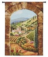 58x44 TUSCAN VINEYARD Grapes Italy Brad Simpson Landscape Tapestry Wall ... - $168.30