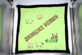 Vtg Hand Sewn McCormick Deering John Deere Cloth Trivet Oven Square Mitt... - $14.99