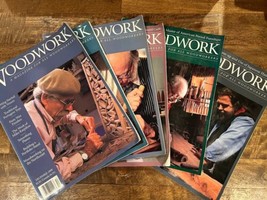 LOT of 6 Vtg WOODWORK Magazine Wood Shop Building Projects Crafts DIY 1999-2001 - £18.86 GBP