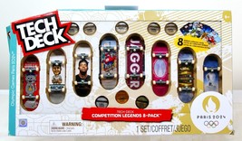 Tech Deck Competition Legends 8-Pack Mini Skateboards Olympic Games Paris 97 - $11.87