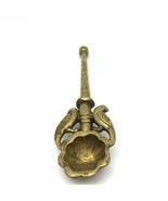 Ornate Brass Havan Puja Spoon with Parrots Decoration Handmade 7.5" Long - $81.44 CAD