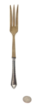 Vintage Wood Serving Fork with STERLING SILVER Handle - $22.00