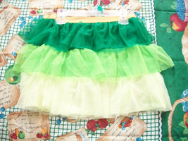Way To Celebrate St Patricks Day Girls Ruffles Green Mesh Skirt You Pick... - $12.24