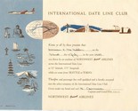 Northwest Orient Airlines International Date Line Club Certificate 1959 - $77.22