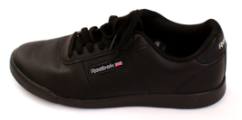 Reebok Black Princess Classic Lace Up Casual Shoes Women&#39;s Size 6.5 - $59.39