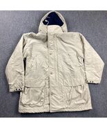 Vintage Eddie Bauer Jacket Adults Large Beige Parka Front Pockets Hooded... - $111.61 CAD