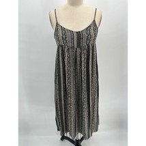 Ecote Spaghetti Strap Midi Dress Sz S Black Gray Southwester - £14.97 GBP