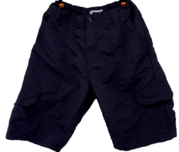 Wrangler Shorts Boys Size 16 Regular Black 100% Nylon Adjustable Waist - $12.86