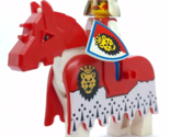 Lego Vintage Castle Royal Knights cas060 King Minifigure 6090 w/Barding - $39.85