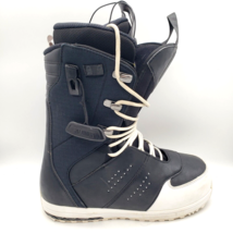 SALOMON Snowboard Boots Launch Lace SJ Mens 8.5 Black White Sure Lock St... - $89.05
