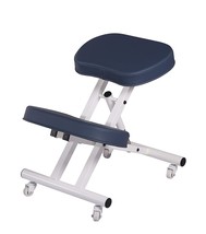 Ergonomic Steel Kneeling Chair PREFECT FOR Home, Office &amp; Meditation-Royal Blue - £114.29 GBP