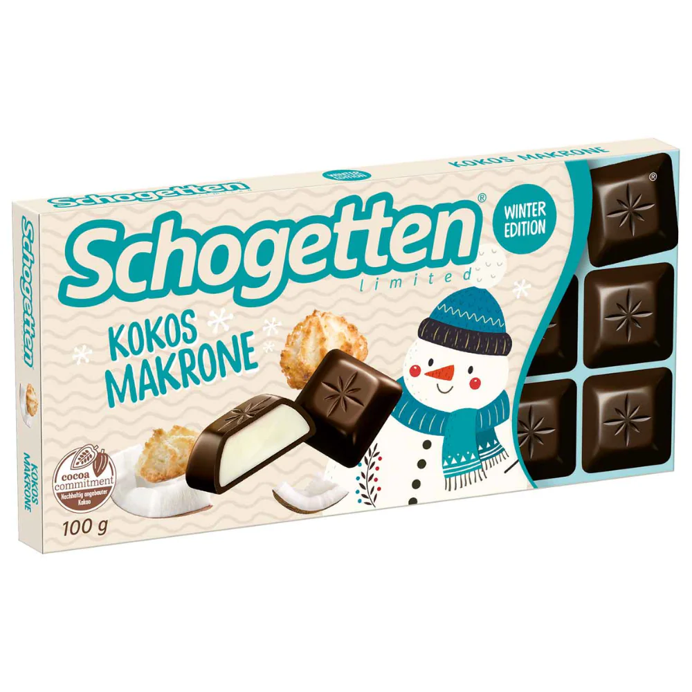 Schogetten Winter Edition Kokos Makrone - 100 g - $3.78