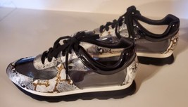 Jessica Rich Transparent Sneaker In Gold Size 12 - Rare Htf - New Without Box - £152.01 GBP